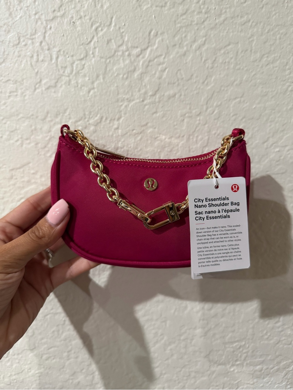 lululemon athletica Fuchsia Mini Chain-Handle Shoulder Bag - Picture 2 of 4